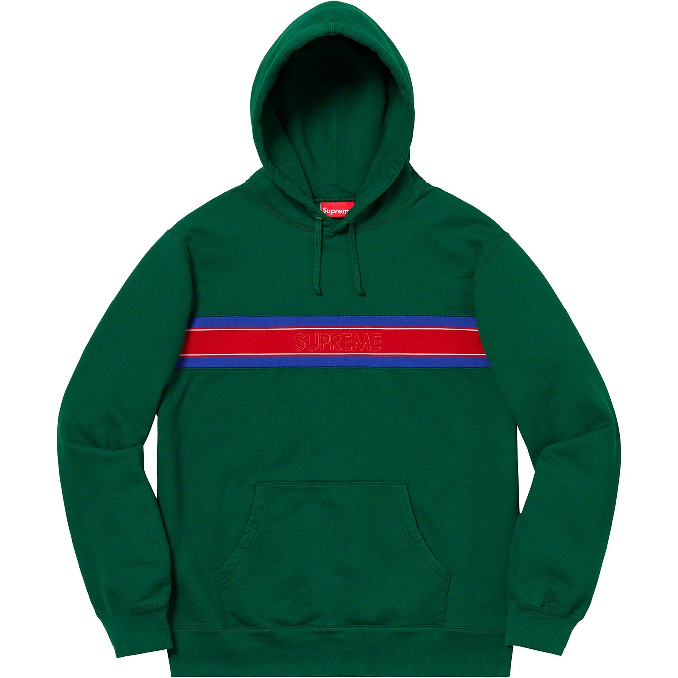 Chest Stripe Logo Hooded Sweatshirt view 3